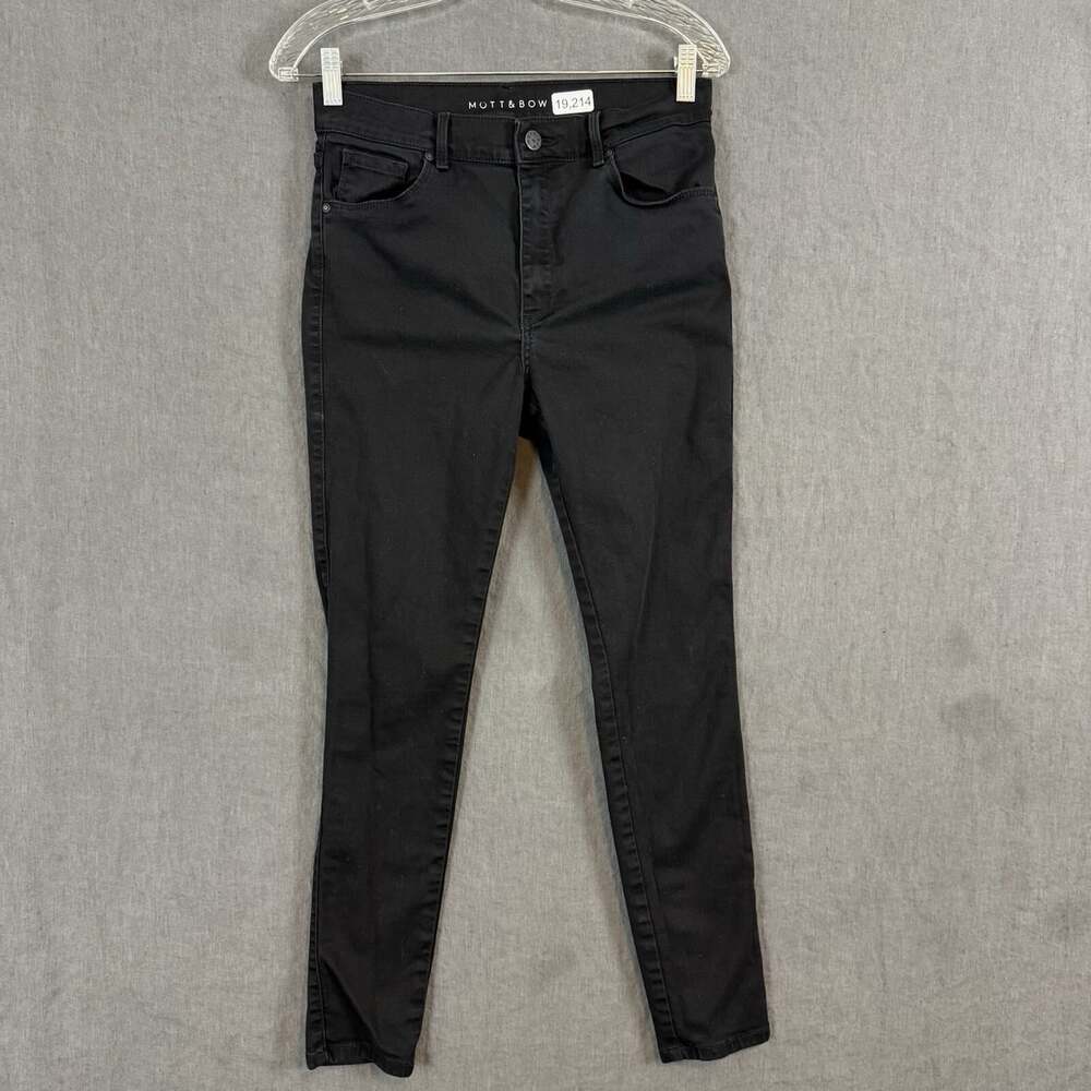 Mott & Bow Women's Size 29x28 Black Stretch Denim High Rise Skinny Jeans